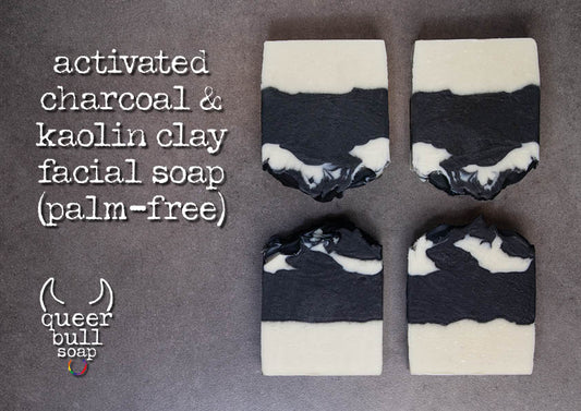 Palm Free Activated Charcoal and Kaolin Clay Facial Soap Recipe